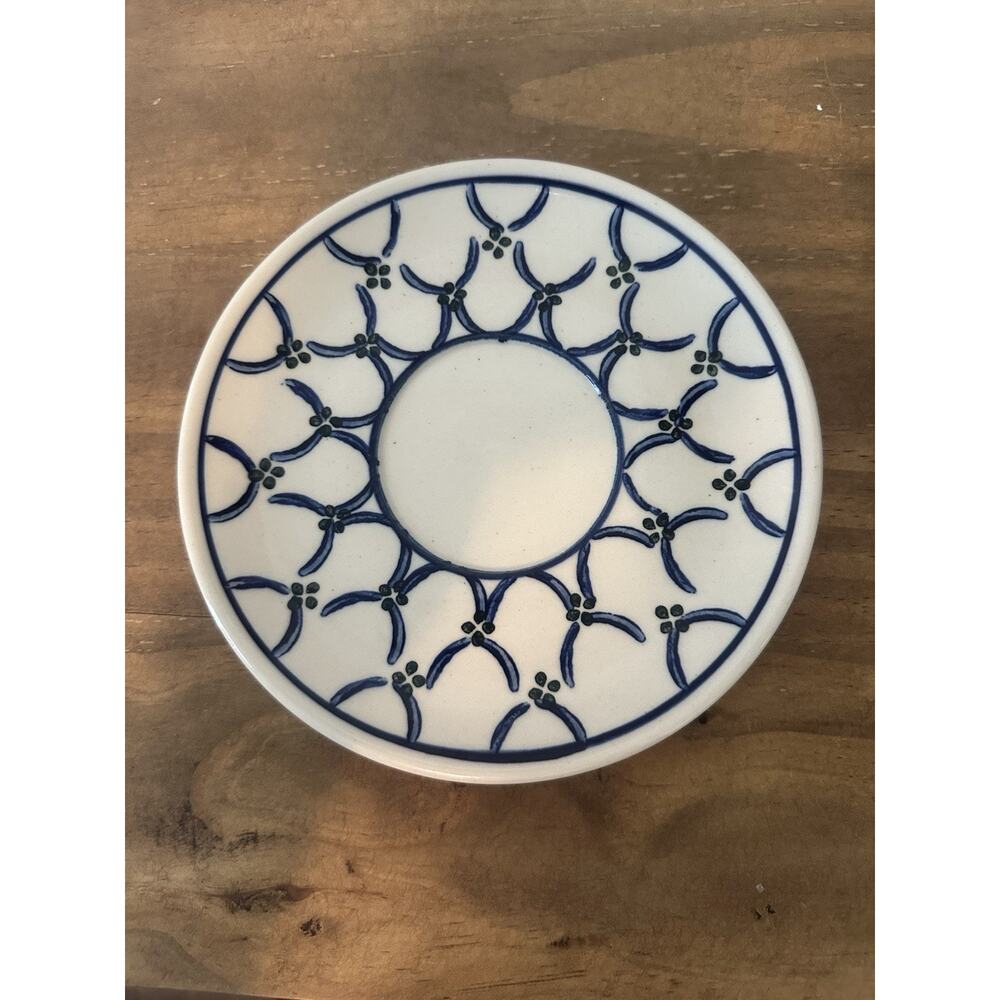 Boleslawiec Polish Pottery Ceramic Saucer Only 6.75”W